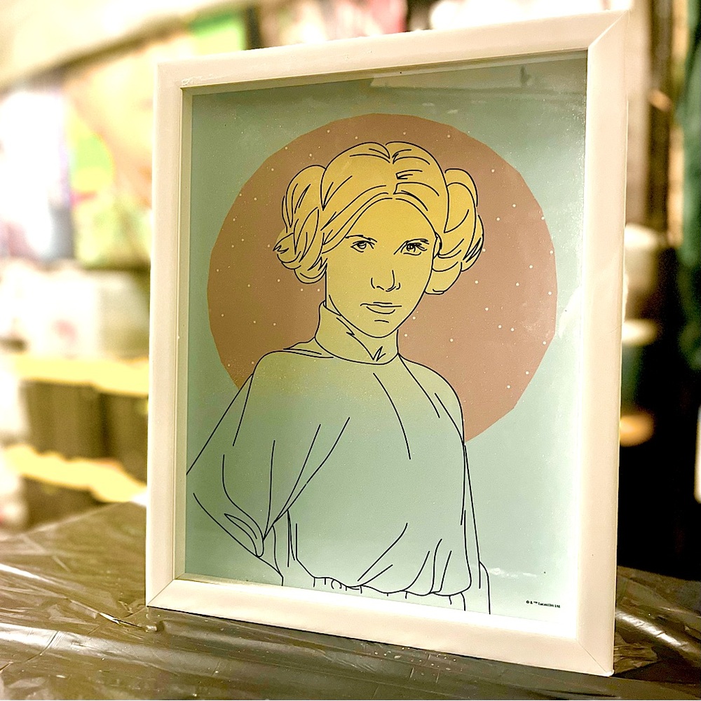 Officially Licensed Star Wars Princess Leia Framed Art Poster